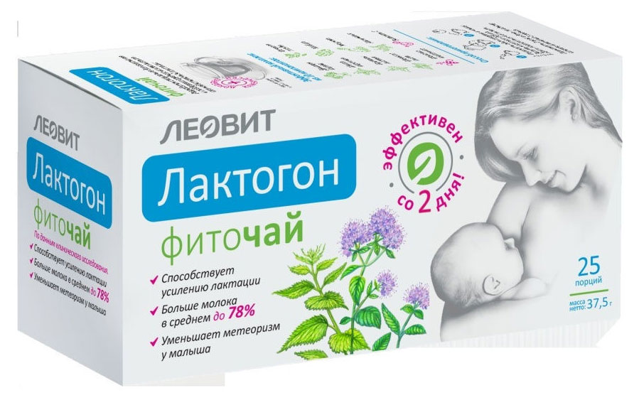 

Фиточай Леовит Лактогон для усиления лактации, 25 шт