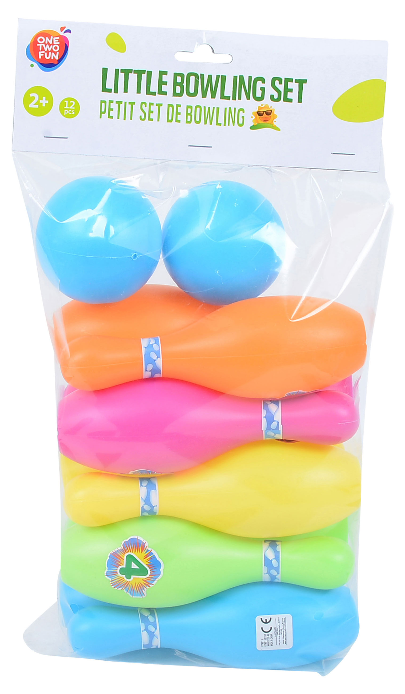

Мини-боулинг ONE TWO FUN 12 предметов, 37Х17 см
