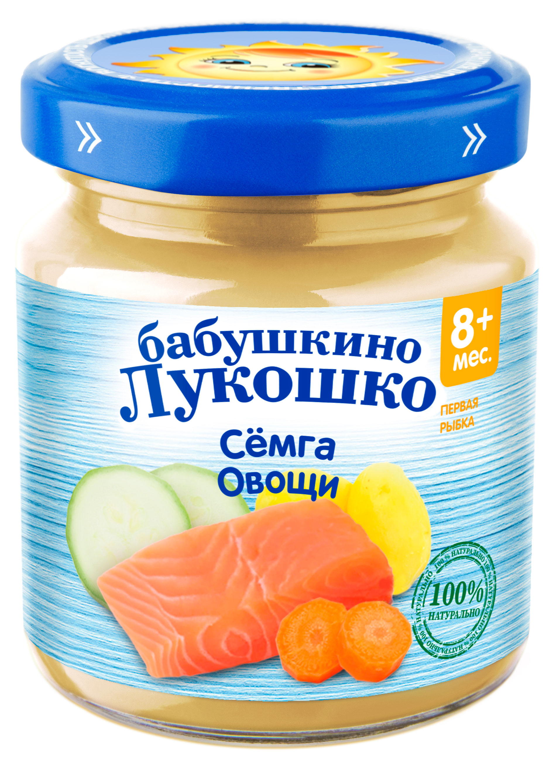 

Пюре Бабушкино Лукошко Сёмга с овощами с 8 мес., 100 г