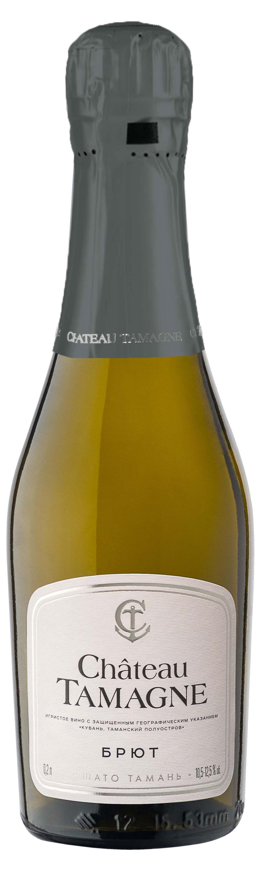 

Игристое вино Chateau Tamagne белое брют Россия, 0,2 л