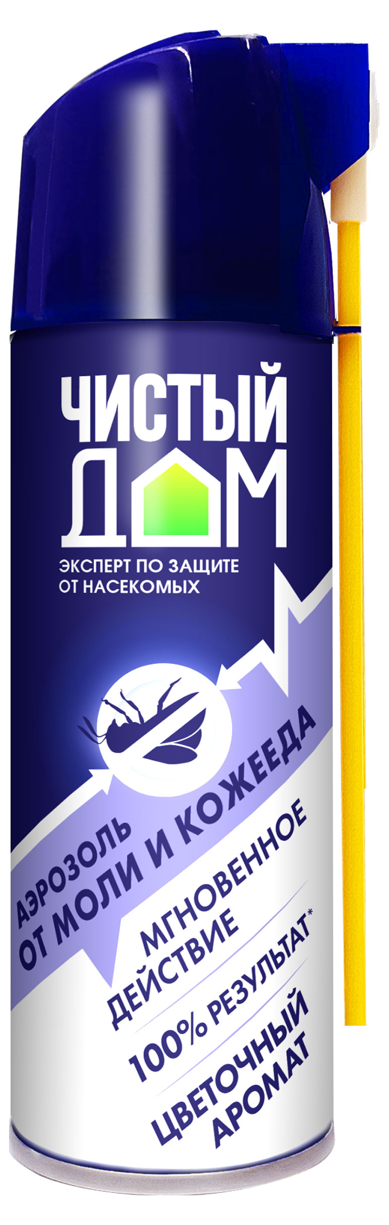 

Аэрозоль от моли и кожееда Чистый дом с ароматом цветов, 150 мл