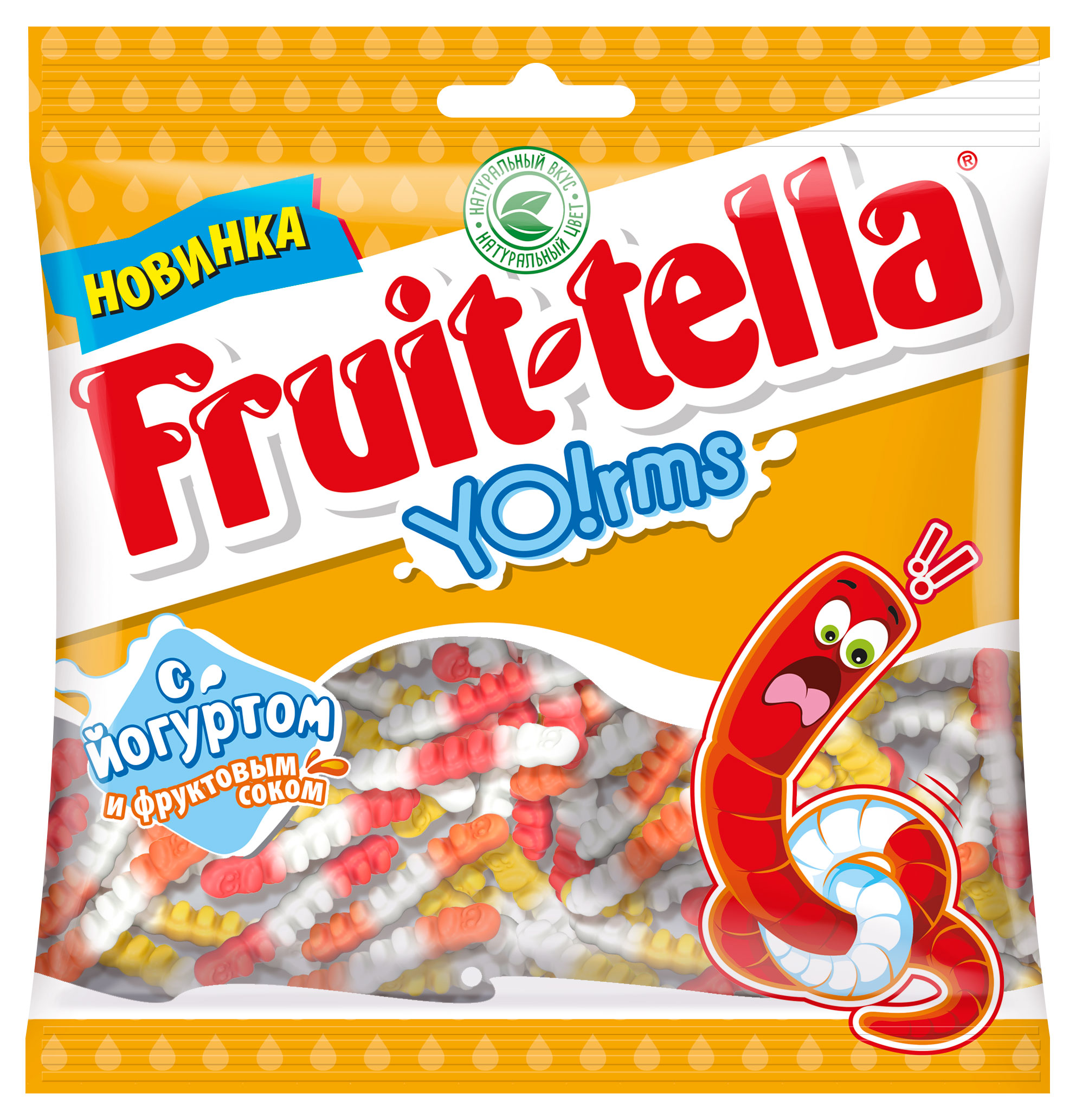 

Мармелад жевательный Fruit-tella червячки с йогуртом, 138 г