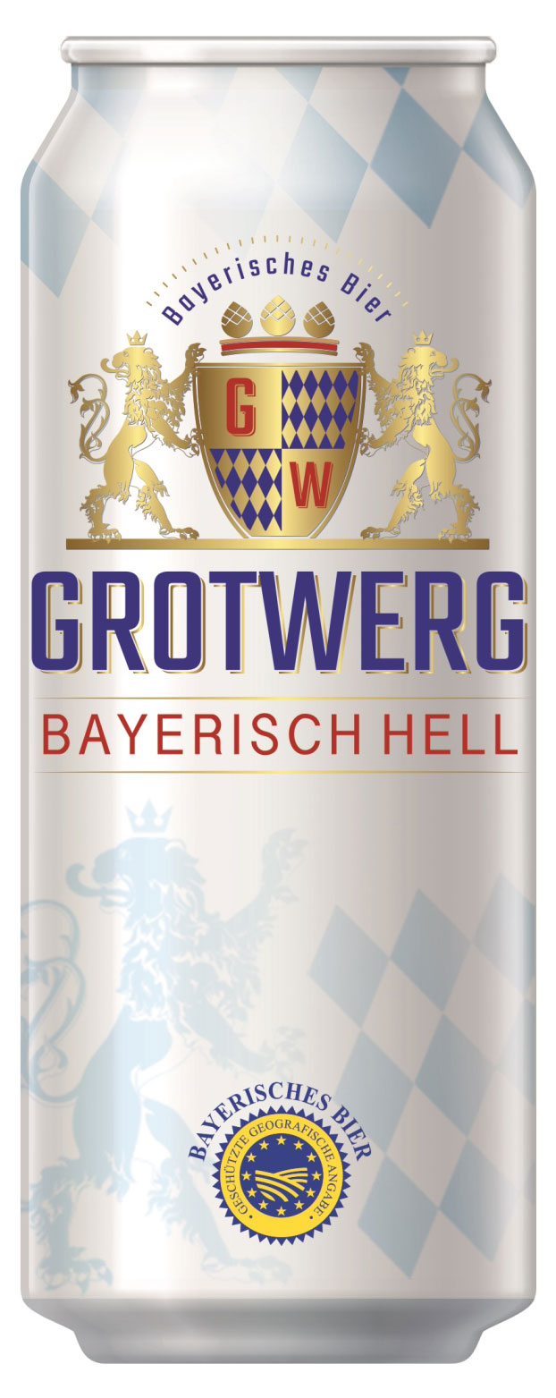 

Пиво Grotwerg Bayerisch Hell светлое 4,7%, 500 мл