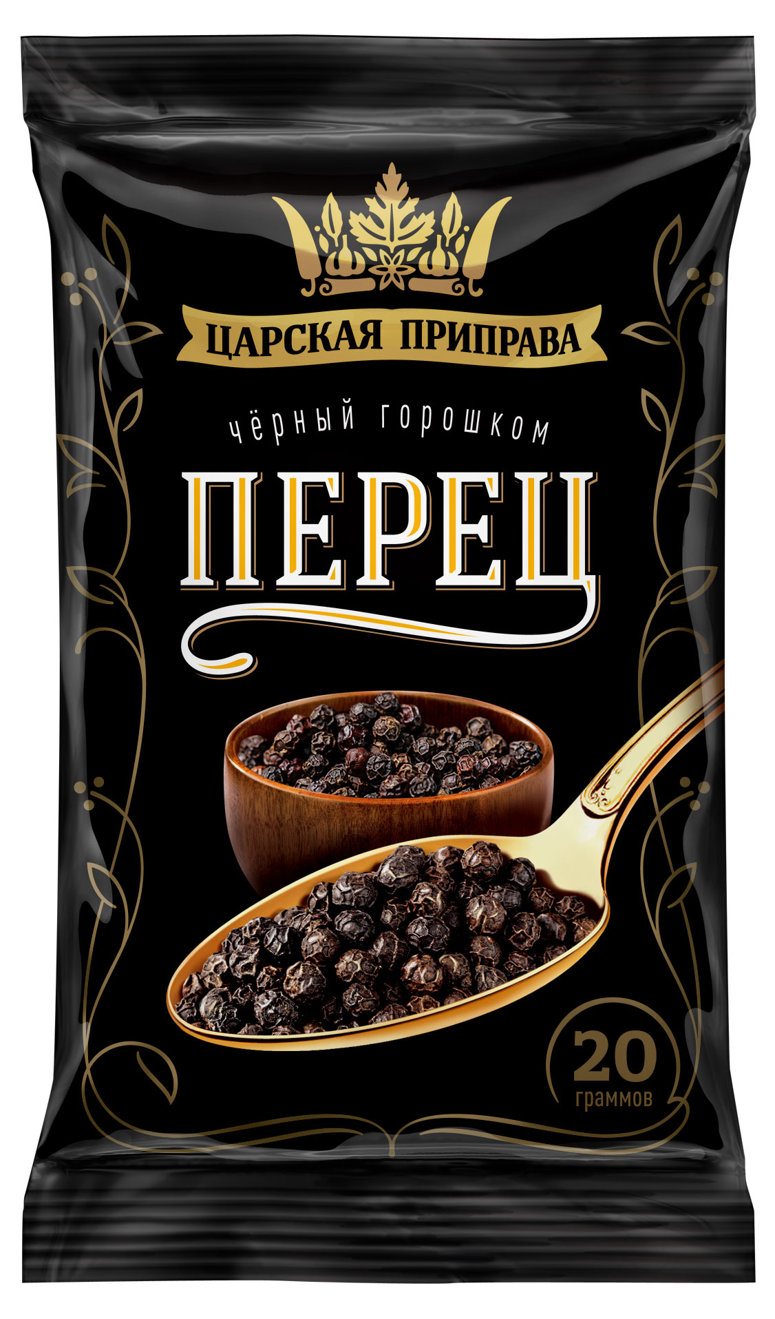 

Перец черный Царская приправа горошек, 20 г