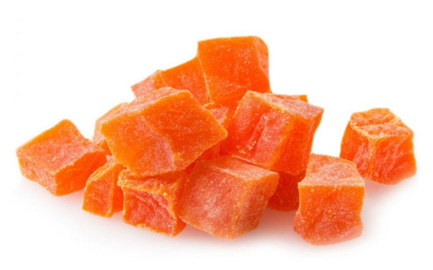 

Папайя сушеный NaturFoods кубики, вес