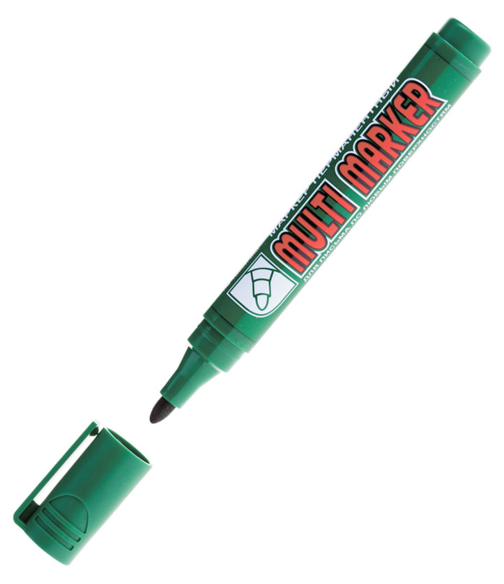 

Маркер перманентный Crown Multi Marker зеленый, 3 мм