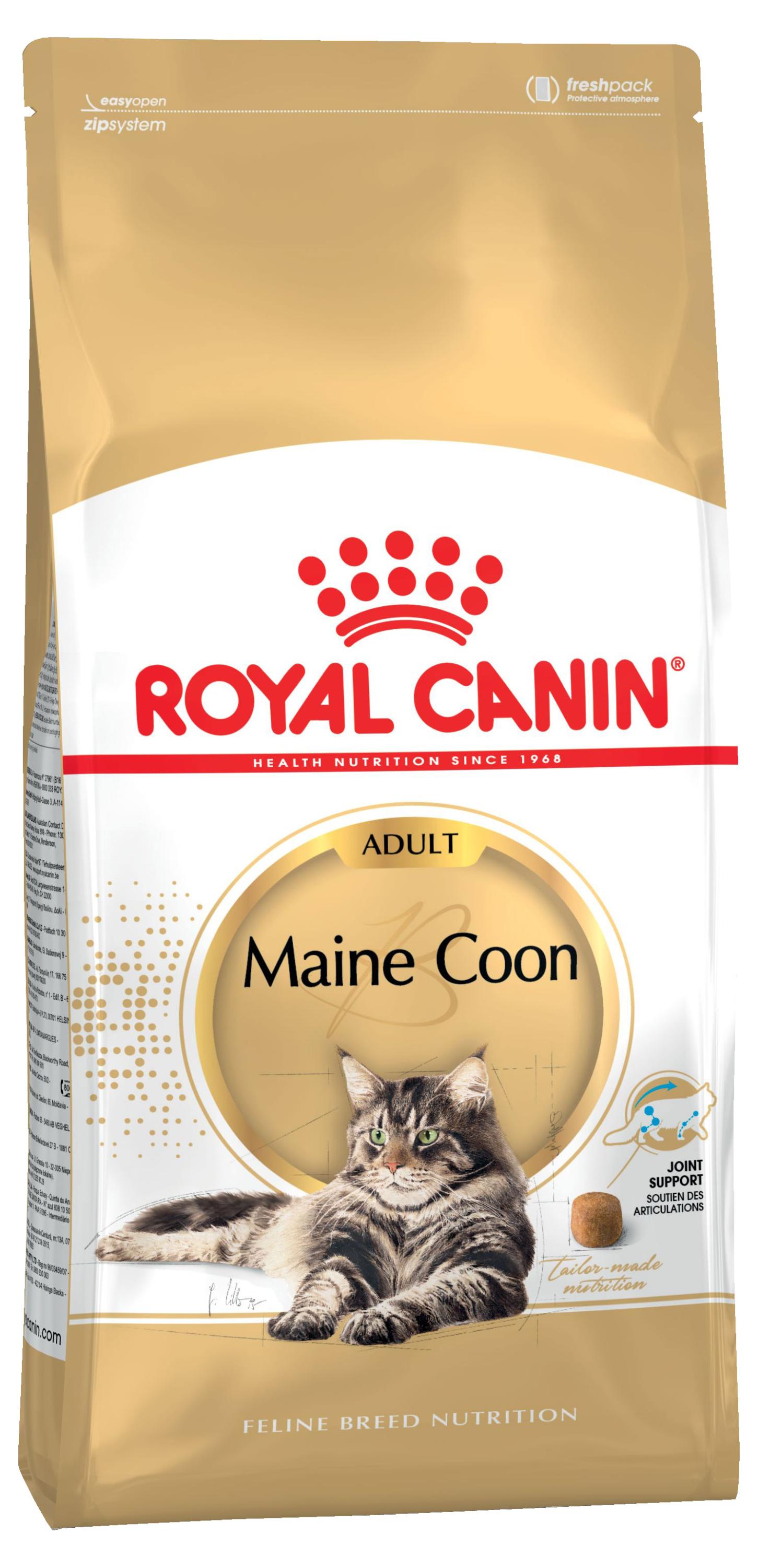 

Сухой Сухой корм для кошек породы мейн-кун Royal Canin Maine Coon Adult, 4 кг