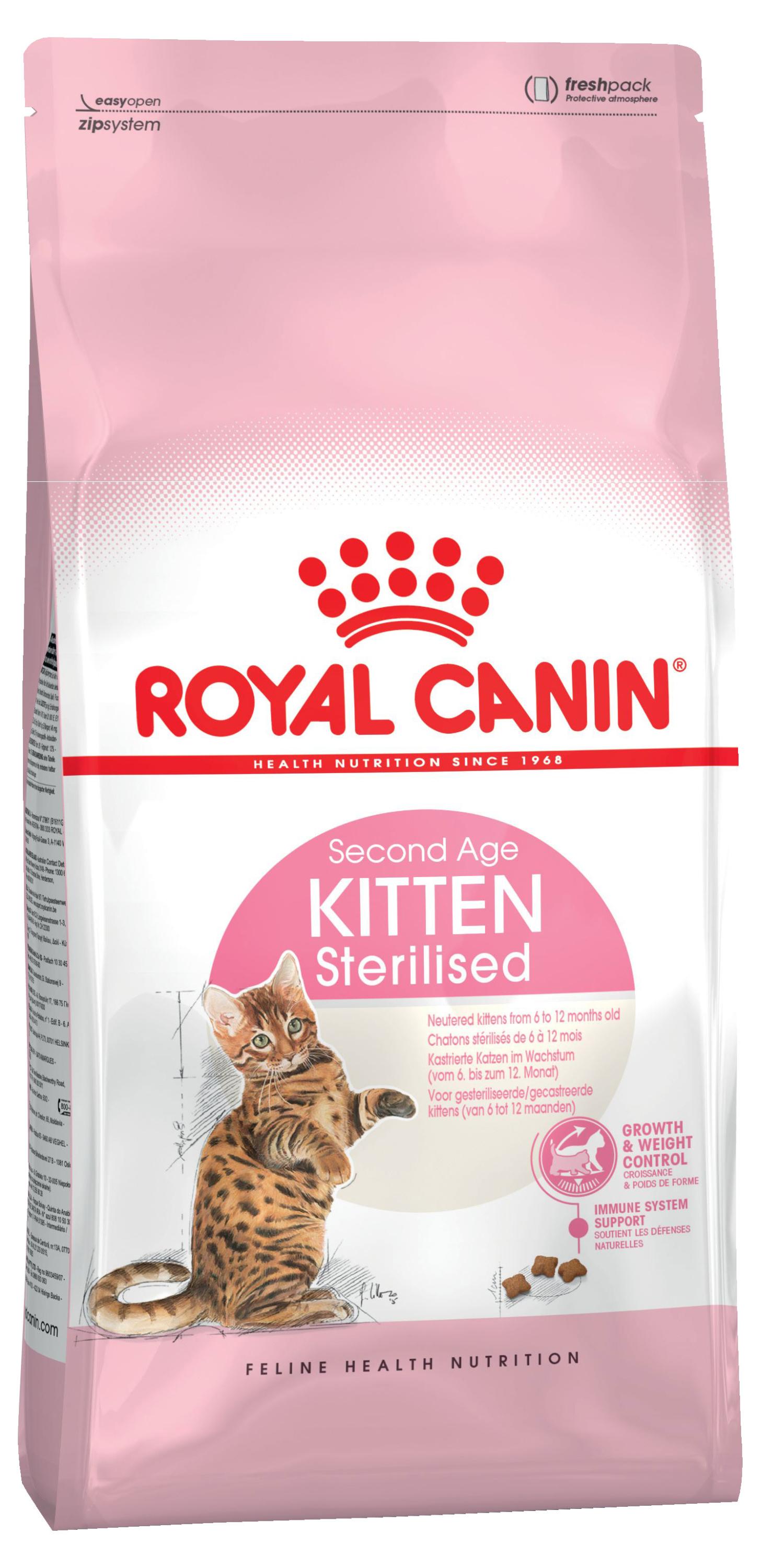 

Сухой Сухой корм для стерилизованных котят Royal Canin Kitten Sterilised, 2 кг