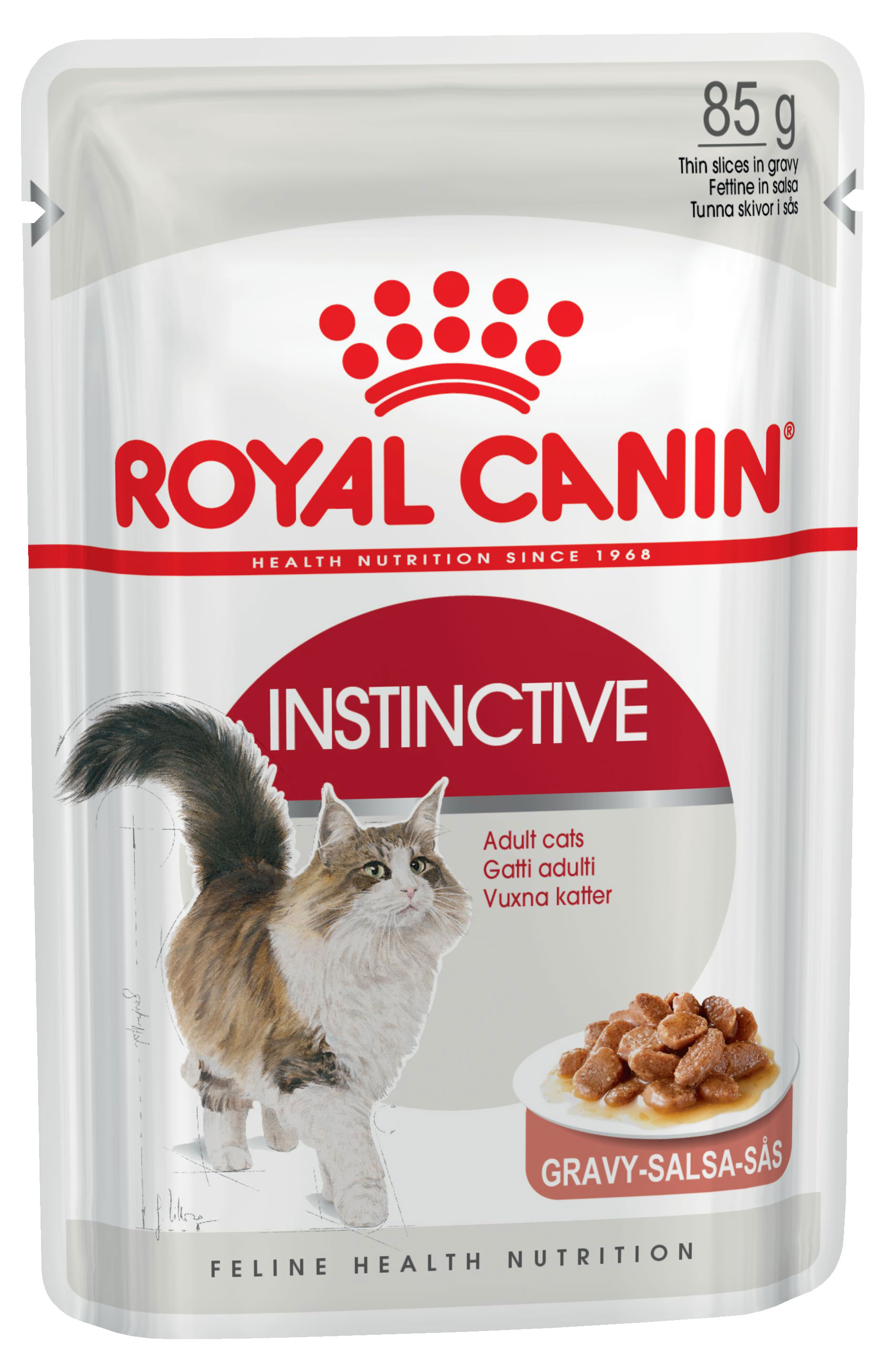 

Корм для кошек Royal Canin Instinctive мелкие кусочки в соусе, 85 г