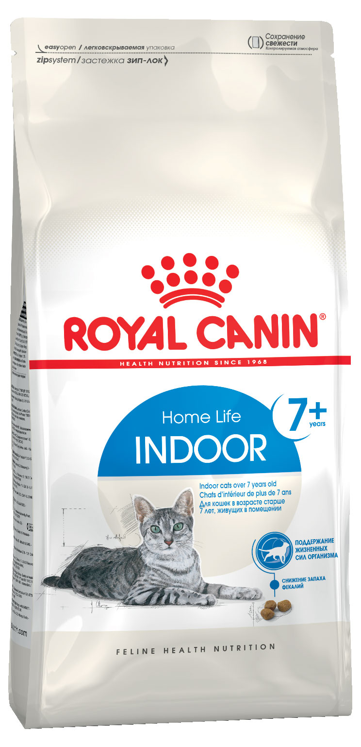 

Сухой корм для кошек Royal Canin Indoor 7+ для домашних пород от 7 до 12 лет, 1,5 кг