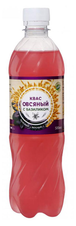 

Квас овсяный Солнечная Планета с базиликом, 0,5 л