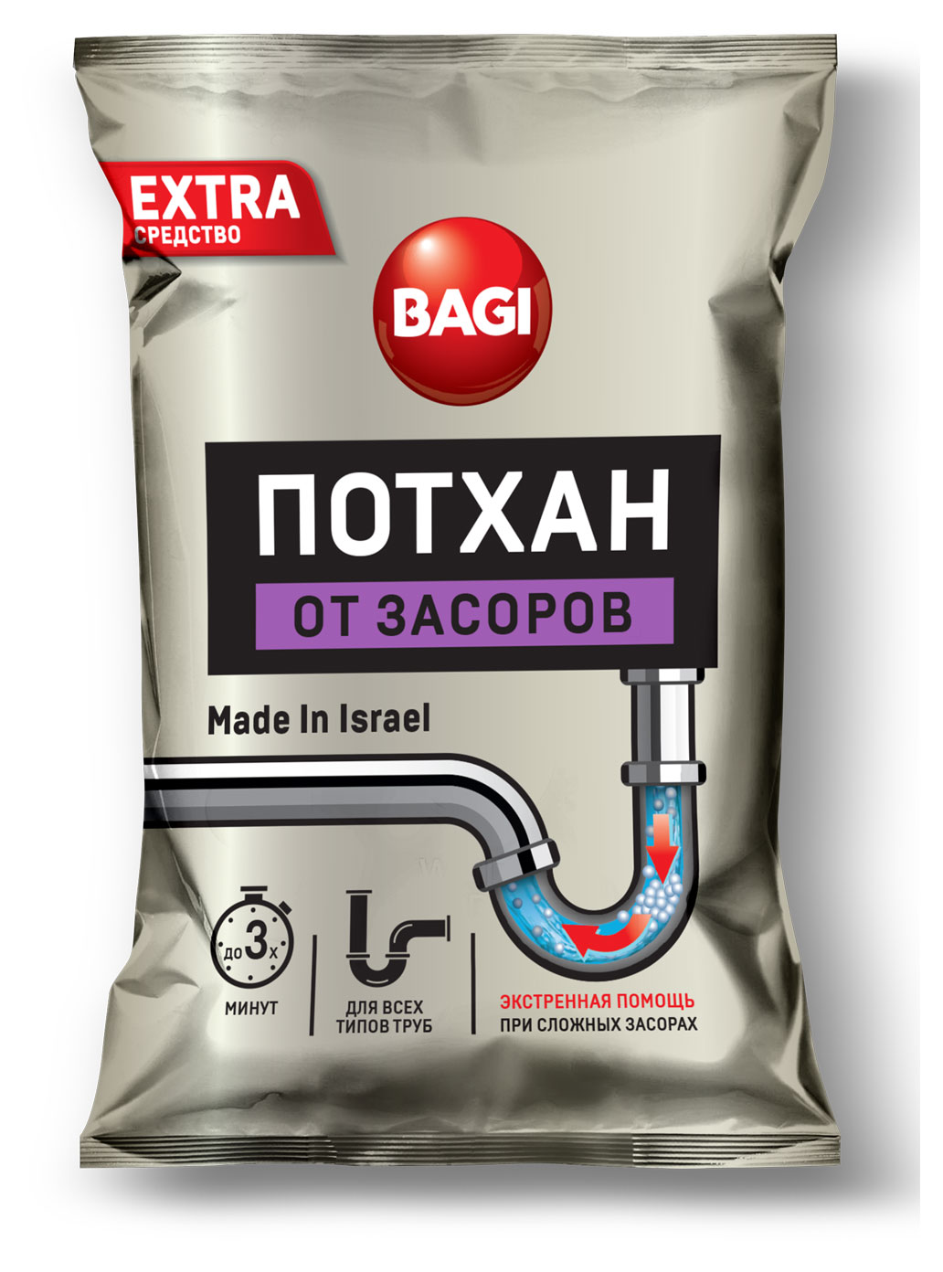 

Средство от засоров Bagi Потхан, 70 г