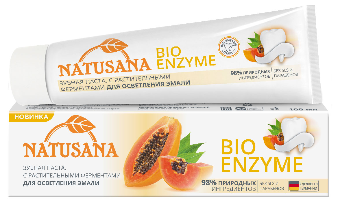 

Зубная паста Natusana для осветления эмали, 100 мл