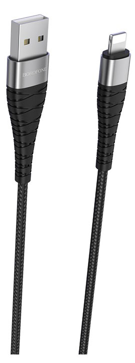 

Кабель Borofone BX32 Munificent USB - Lightning черный, 1 м