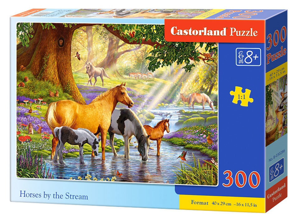 

Пазл Castorland Лошади у реки, 300 деталей
