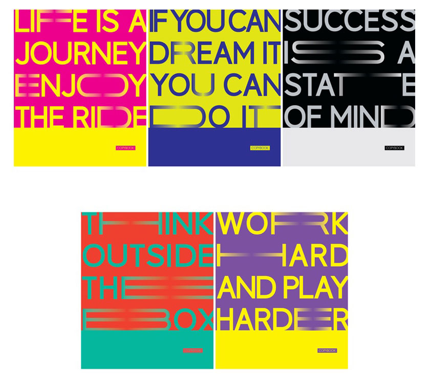 

Тетрадь ArtSpace Моноколор 2color quotes в клетку А5, 48 л
