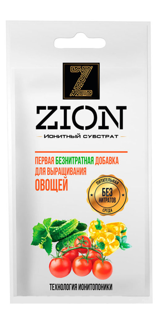 

Ионитный субстрат для овощей Zion, 30 г