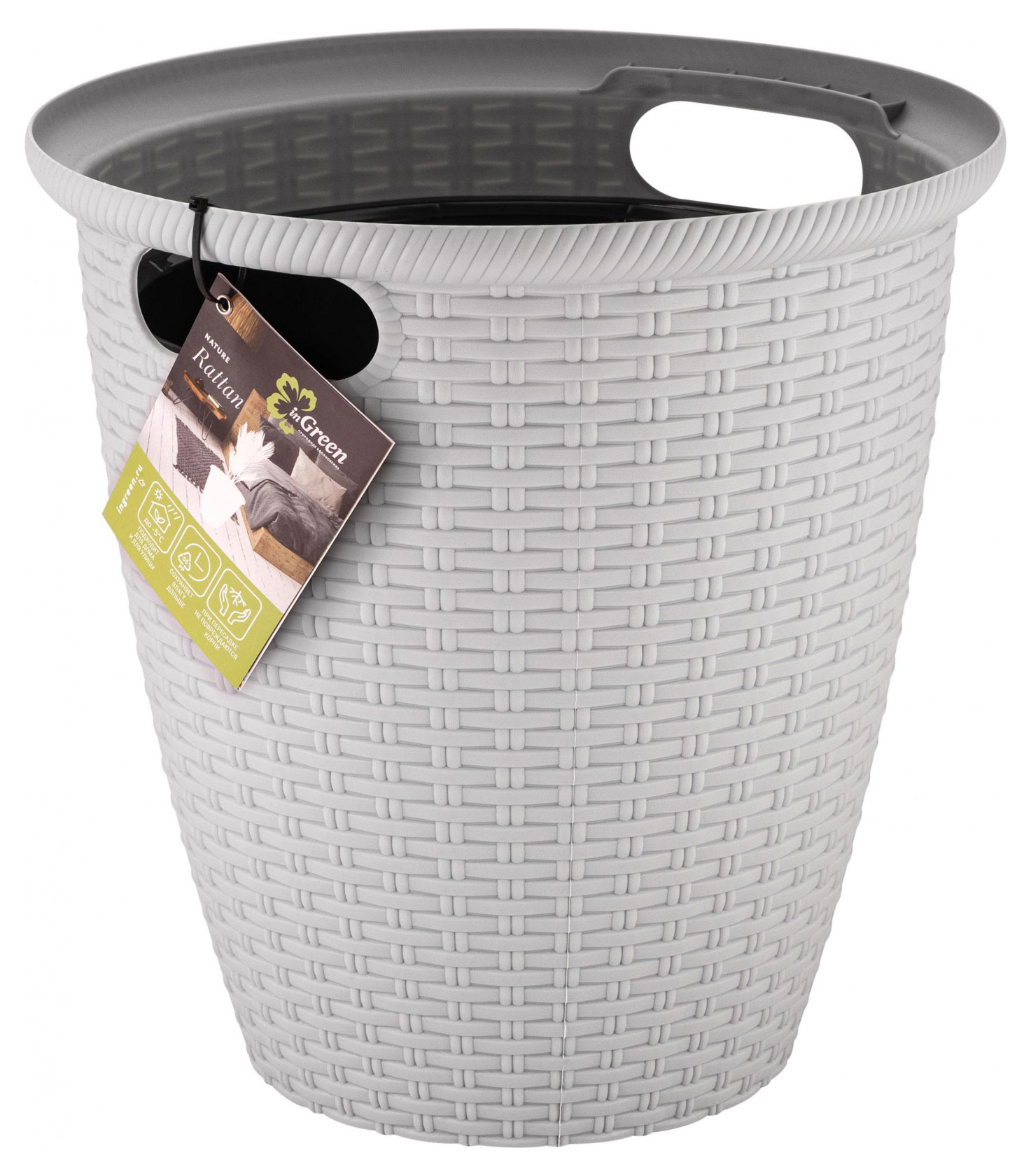 

Кашпо InGreen Rattan Утренний туман 32,8 см, 33 см