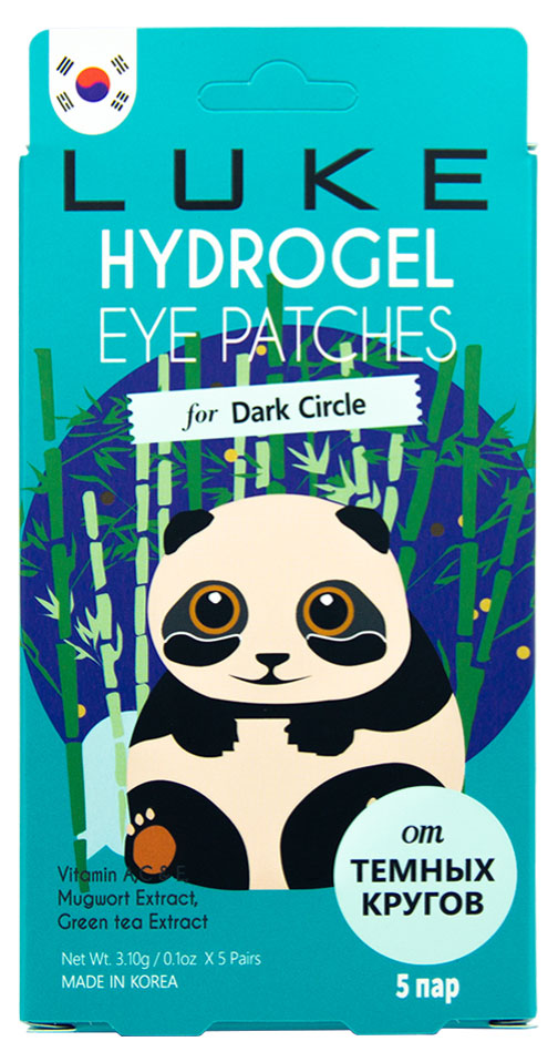 Изображение товара Гидрогелевые патчи для кожи вокруг глаз LUKE против темных кругов 5 пар