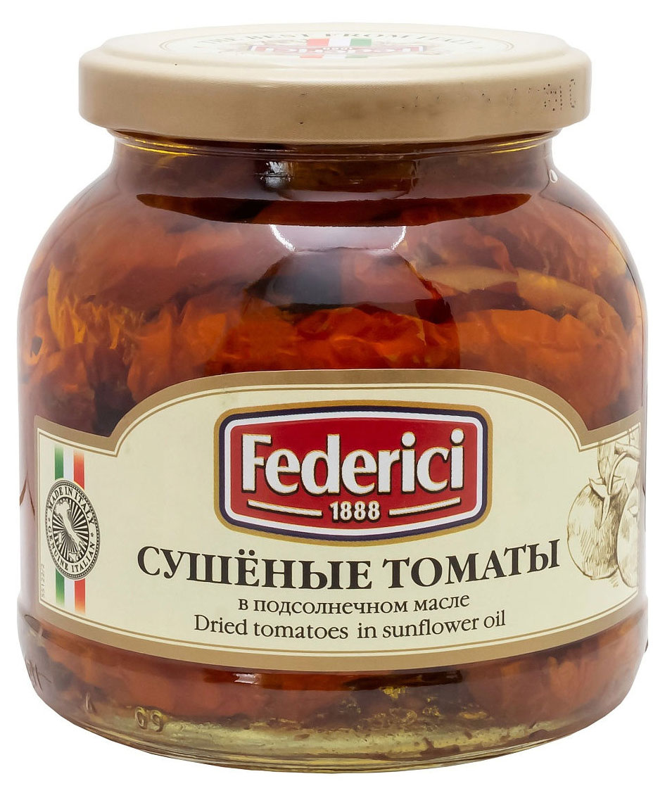 

Томаты Federici сушеные в подсолнечном масле, 280 г