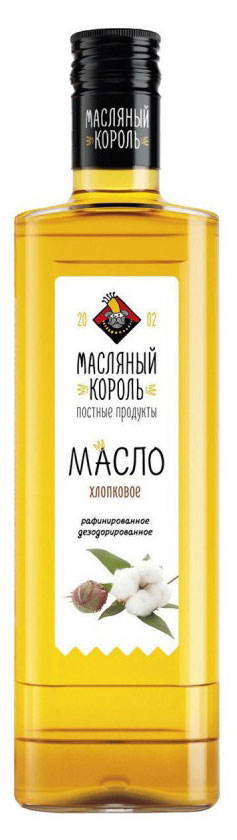 

Масло хлопковое Масляный король рафинированное, 350 мл