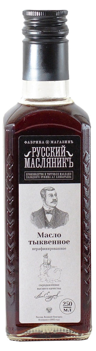 

Масло тыквенное Русский Масляник нерафинированное, 250 мл