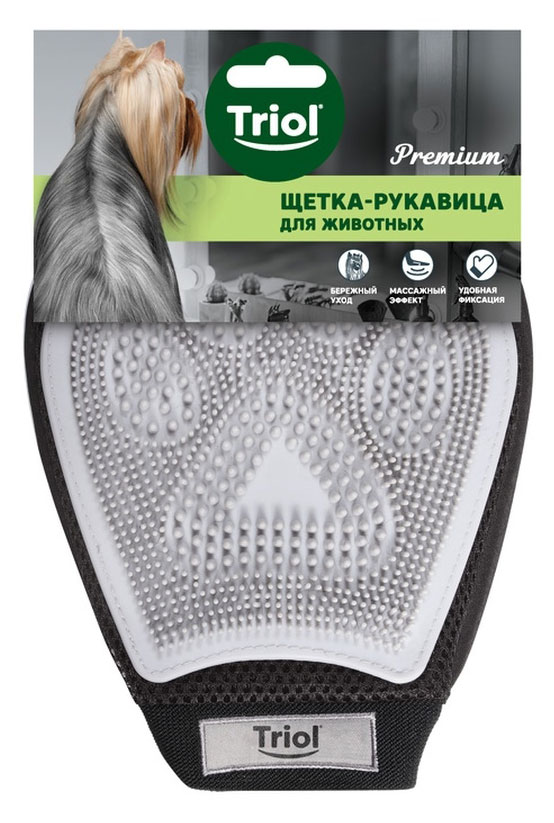 

Щетка-рукавица для животных Triol Премиум 18x22,5 см