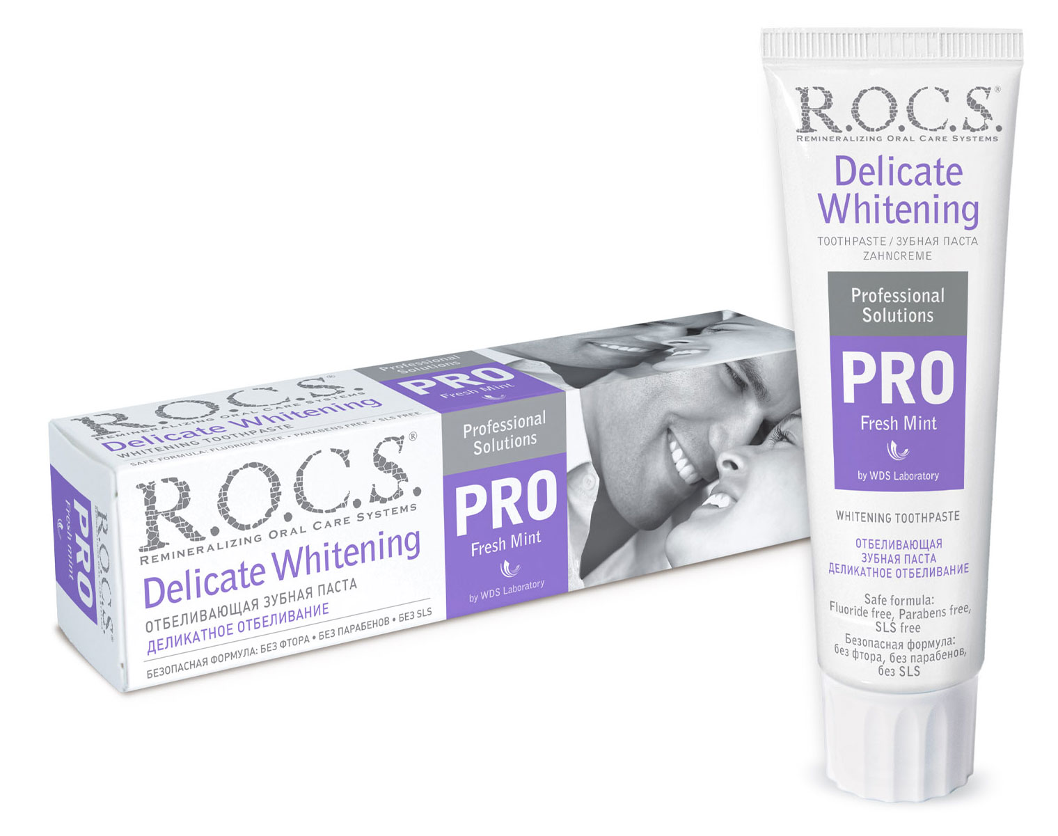 

Зубная паста R.O.C.S. Pro Деликатное Отбеливание Fresh Mint, 135 г
