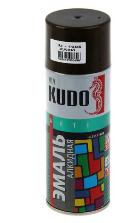 

Эмаль KUDO универсальная хаки, 520 мл