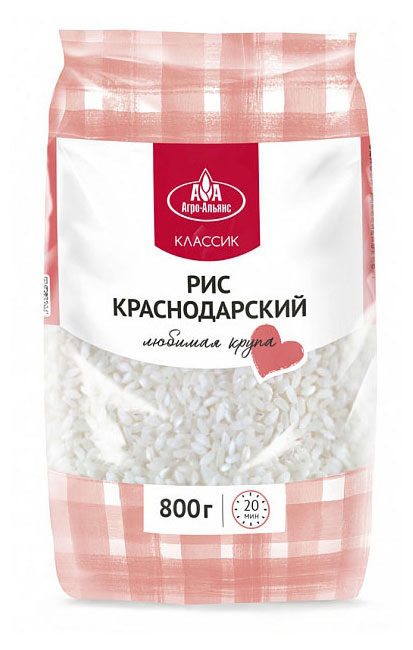 

Рис Агро-Альянс Краснодарский Классик, 800 г