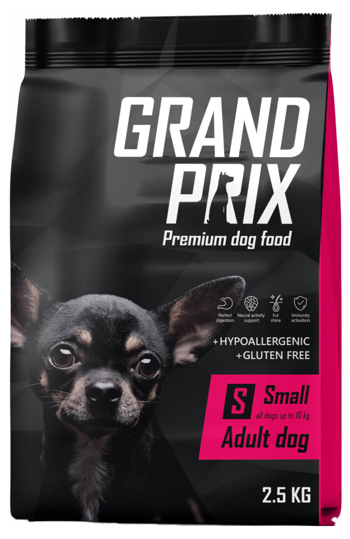 

Сухой корм для взрослых собак мелких и миниатюрных пород GRAND PRIX Small Adult 2.5кг