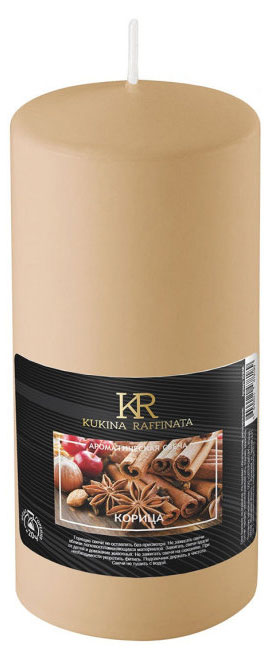 

Свеча ароматическая Kukina Raffinata Корица, 12 см