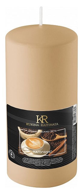 

Свеча ароматическая Kukina Raffinata Капучино, 12 см