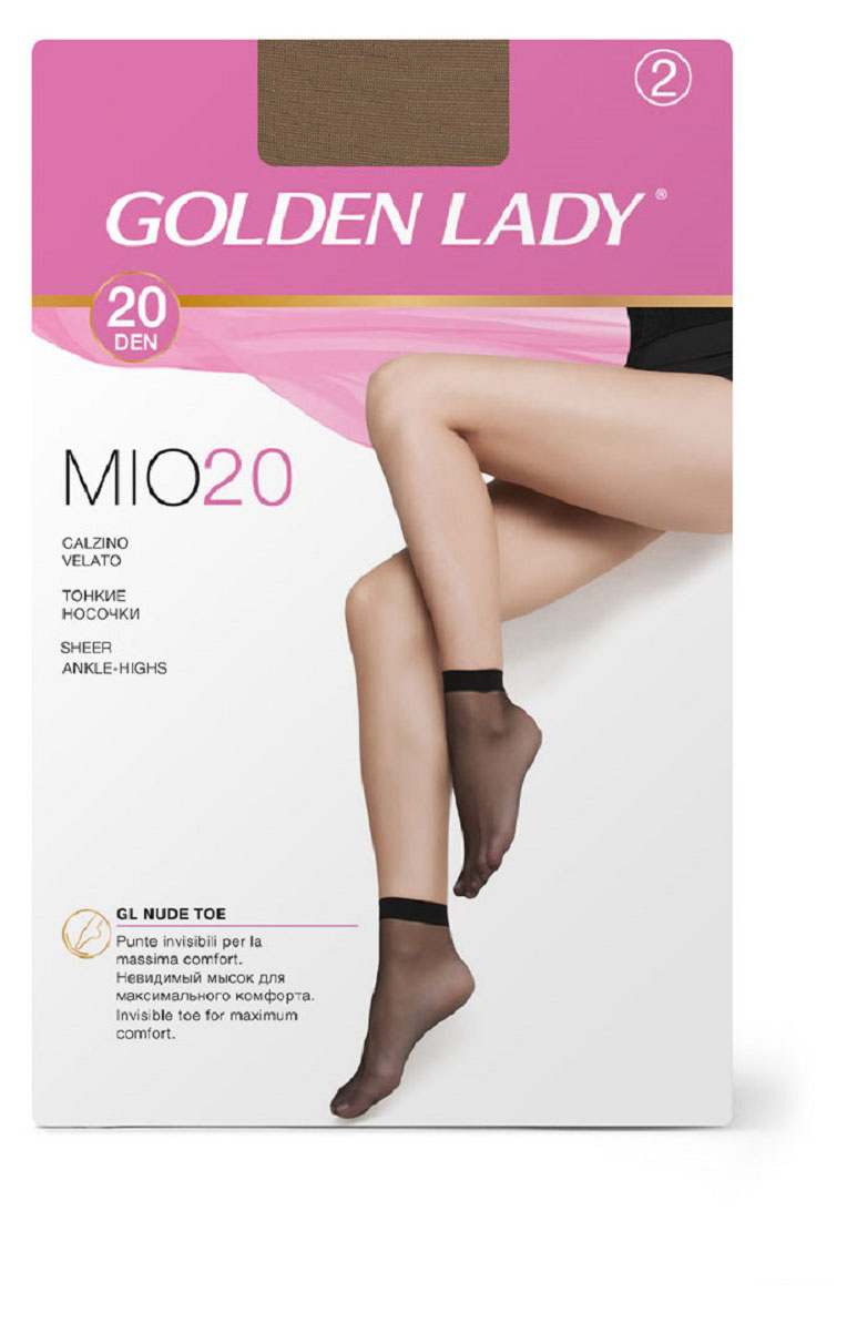 

Носки женские Golden Lady MIO 20 den melon 2 пары