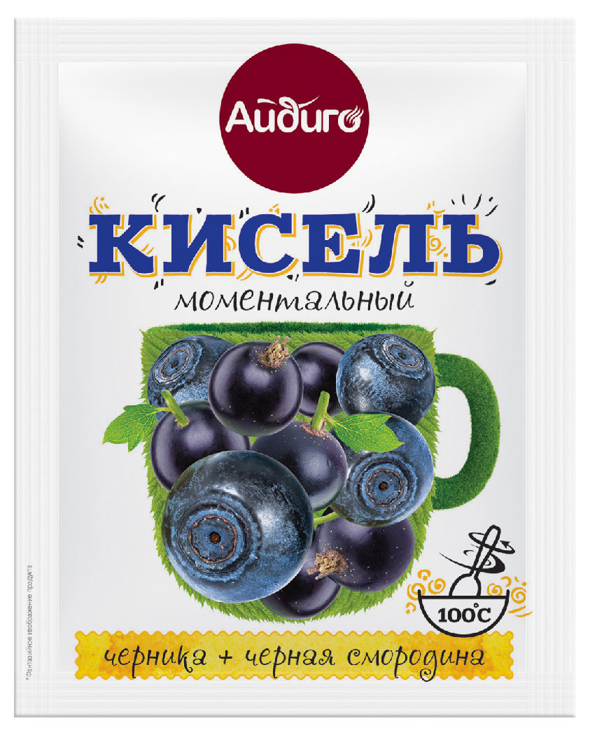 

Кисель Айдиго моментальный Черника-Черная смородина, 30г