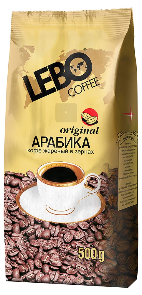 

Кофе в зернах Lebo Coffee Original, 500 г