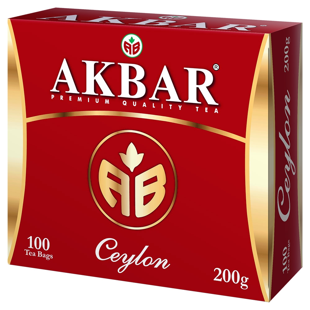 

Чай черный AKBAR цейлонский в пакетиках, 100х2 г