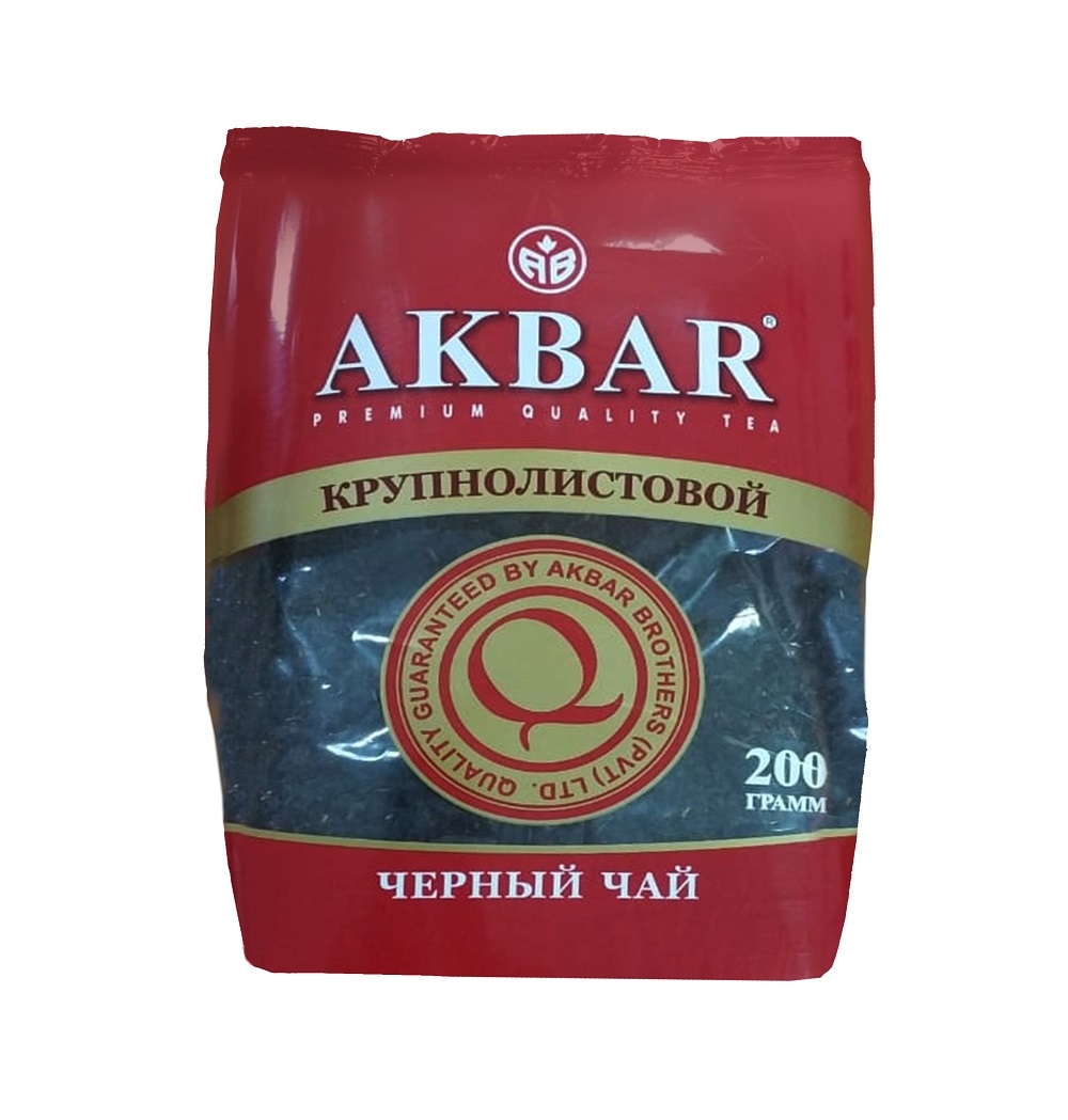Изображение товара Чай черный AKBAR Классическая Серия 200 г листовой цэйлонский в флоу-пак