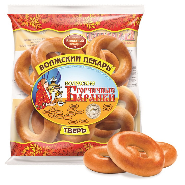 

Баранки Волжские горчичные, 350 г