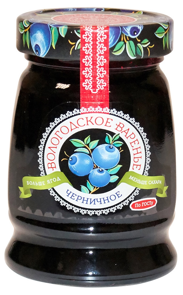 

Варенье ЭкоПродукт Вологодское черничное, 370 г