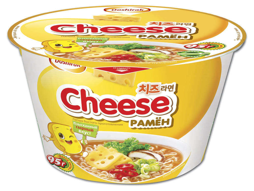 

Лапша быстрого приготовления Доширак Cheese Рамен с сыром, 110 г