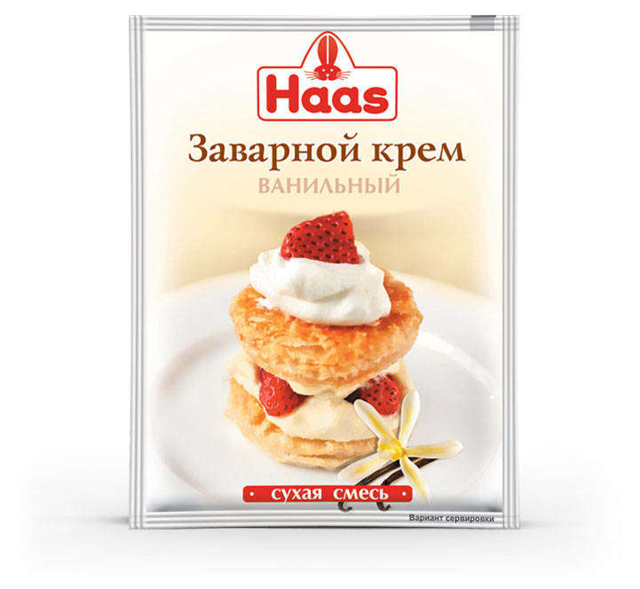 

Крем заварной Haas ваниль, 120 г