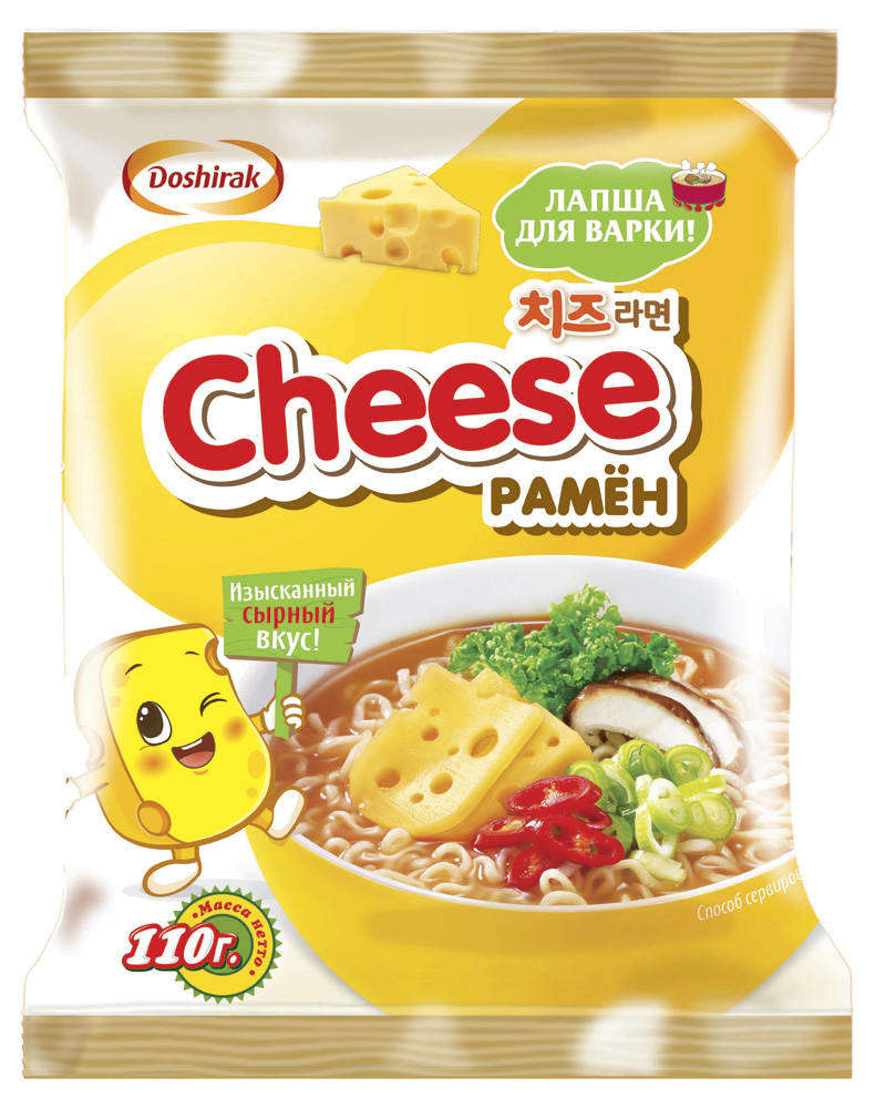 

Лапша для варки Доширак Cheese Рамен с сыром, 95 г