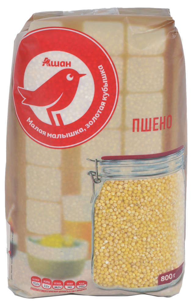 

Пшено АШАН Красная птица, 800 г