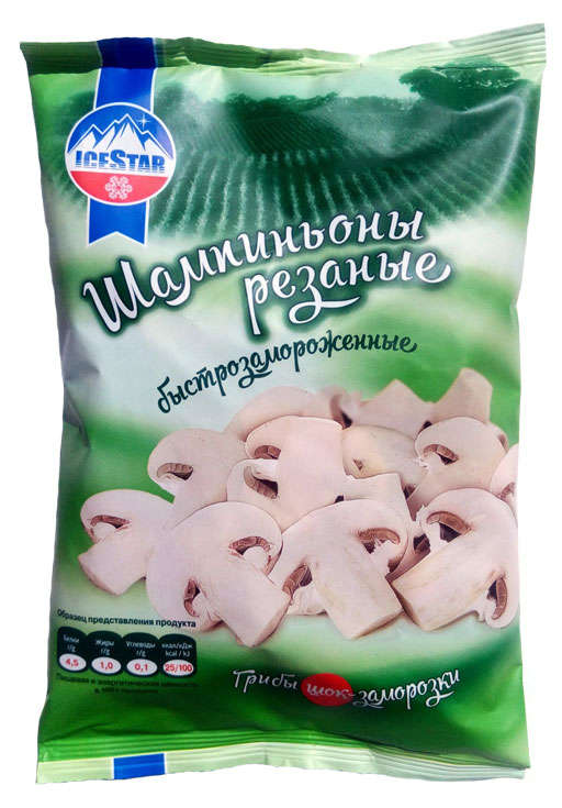 

Шампиньоны Icestar резаные замороженные, 400 г