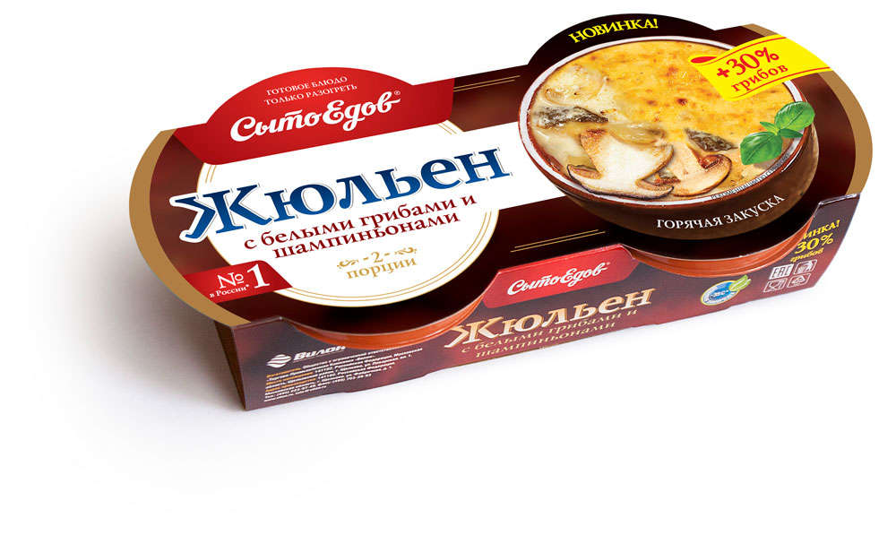

Жюльен СытоЕдов с белыми грибами и шампиньонами, 250 г