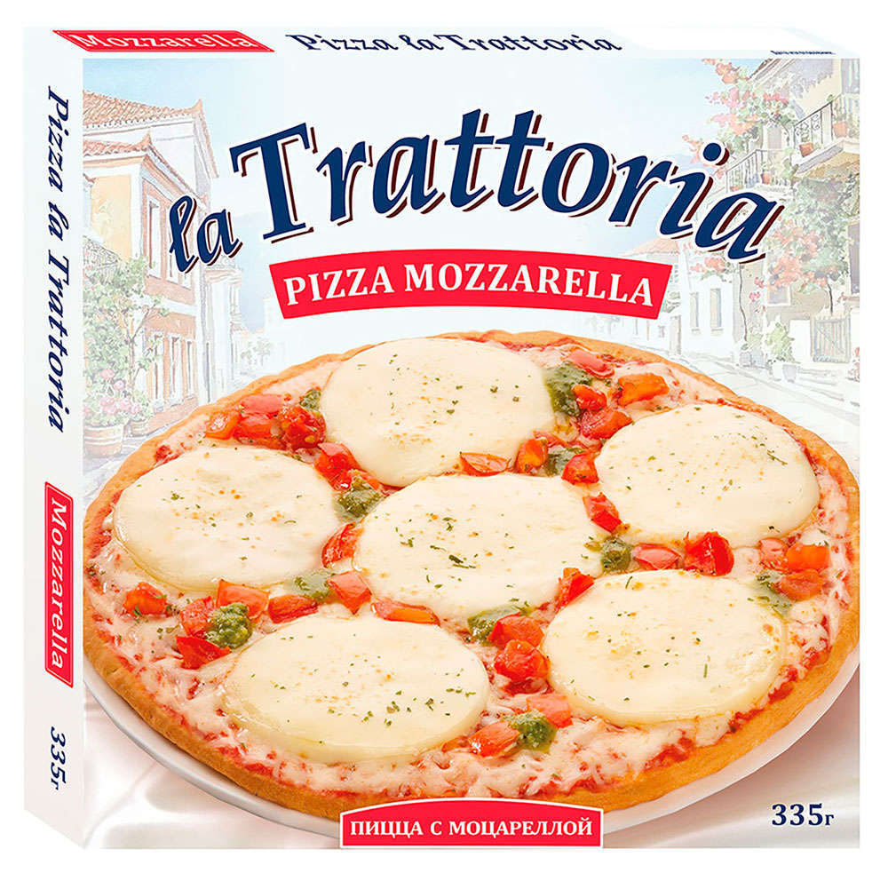

Пицца La Trattoria с моцареллой, 335 г