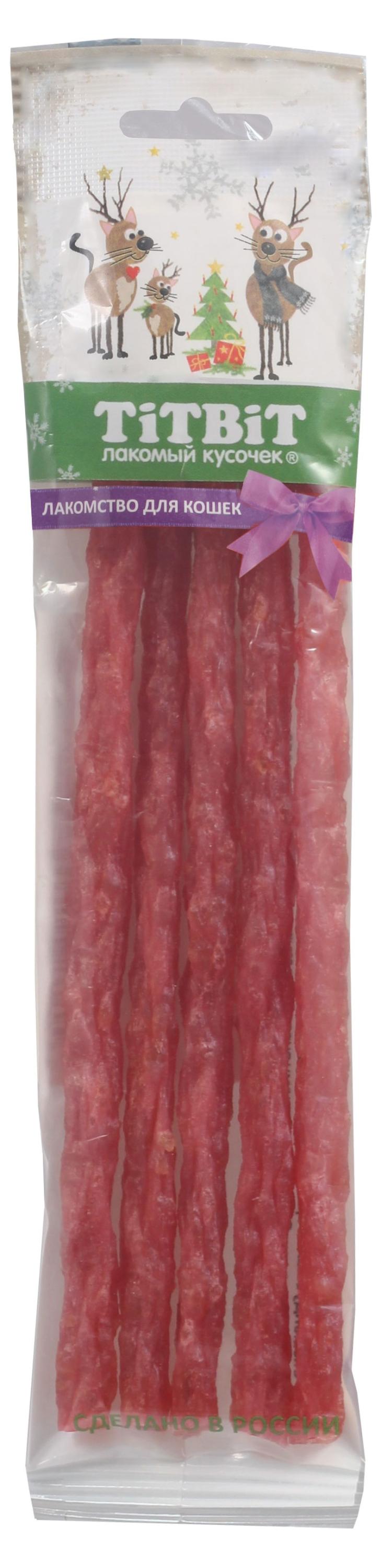 

Лакомство для кошек TITBIT Колбаски Сливочные для кошек, 20 г