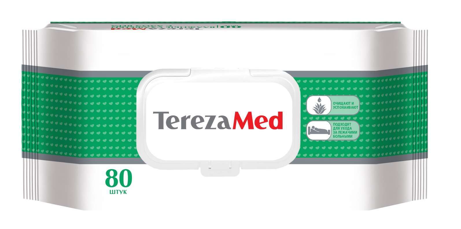 

Влажные салфетки TerezaMed Алоэ вера, 80 шт