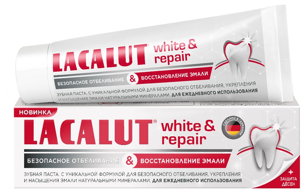 

Зубная паста Lacalut White&repair, 75 мл